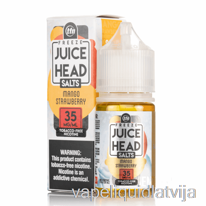 Sasaldēt Mango Zemeņu - Sulas Galvas Sāļi - 30ml 35mg Vape šķidrums